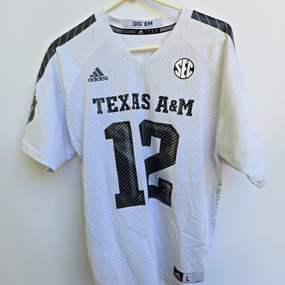 Adidas Texas A&M White Jersey